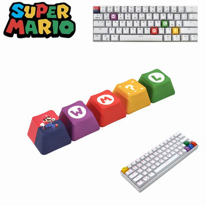 Super Mario Custom Keycaps – Power-Up Your Keyboard with Iconic Mushroom and Hero Designs!