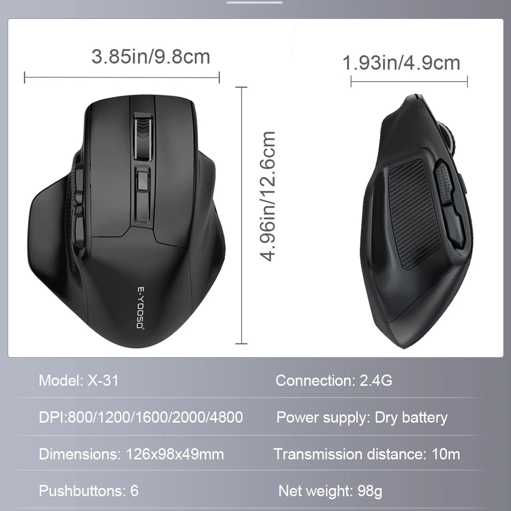 Ultimate Freedom: Precision Wireless Work Mouse for Effortless Productivity