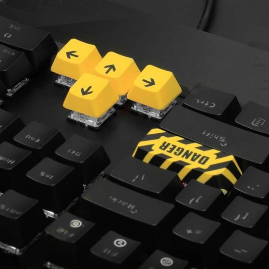 Warning: Dangerously Cool Keycaps Set – Ignite Your Keyboard with a Bold Statement!