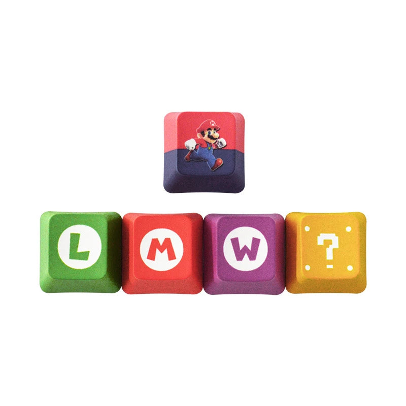 Super Mario Custom Keycaps – Power-Up Your Keyboard with Iconic Mushroom and Hero Designs!