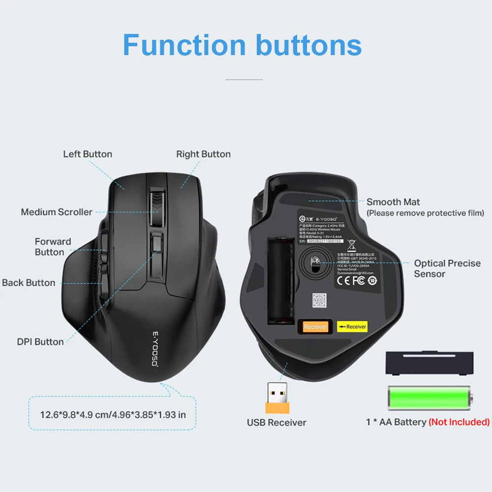 Ultimate Freedom: Precision Wireless Work Mouse for Effortless Productivity